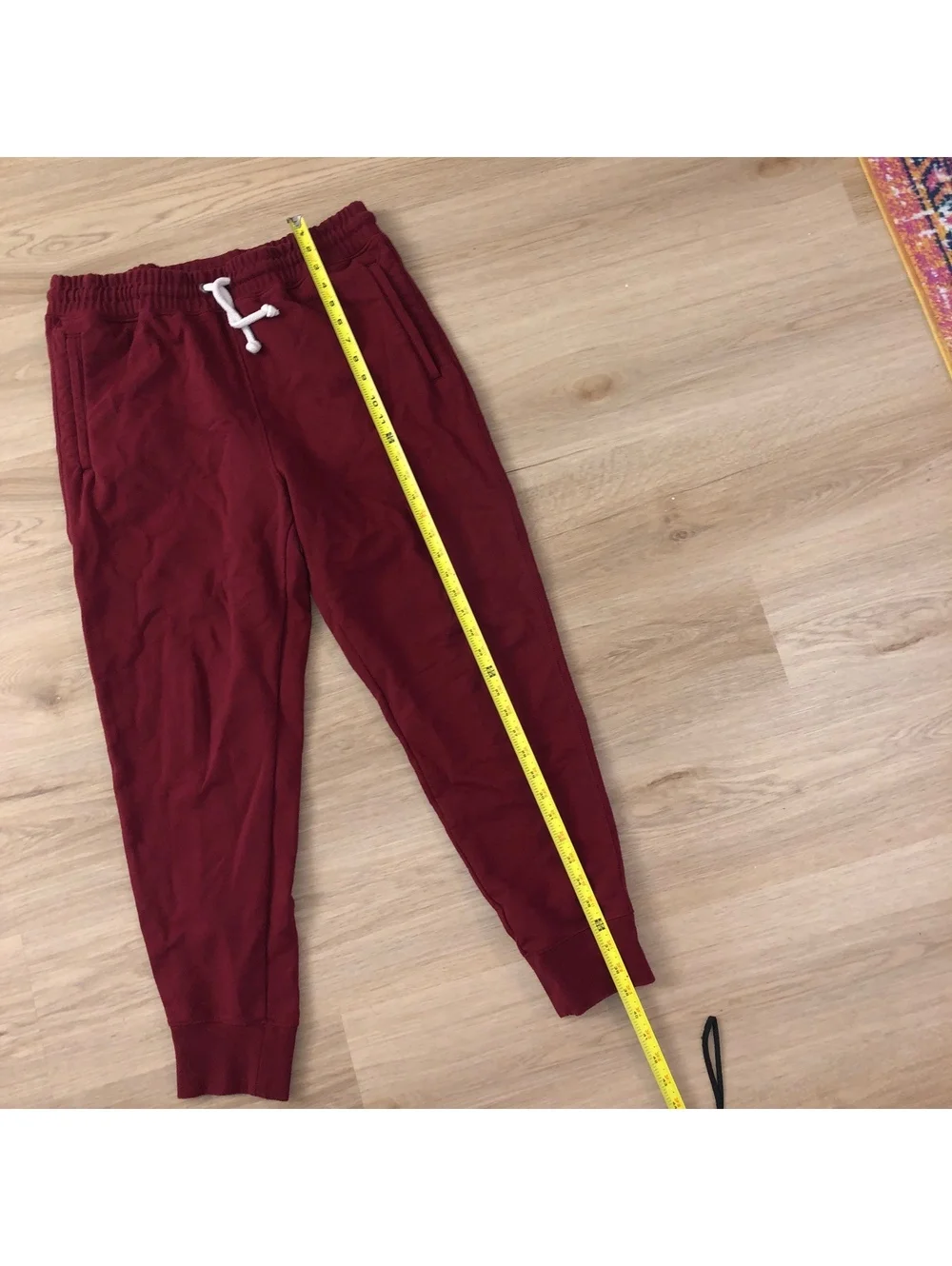 THE NORTH FACE SWEATPANTS JOGGERS HERITAGE PATCH RED BLACK MENS SIZE LARGE